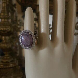 ruby and white sapphire ring